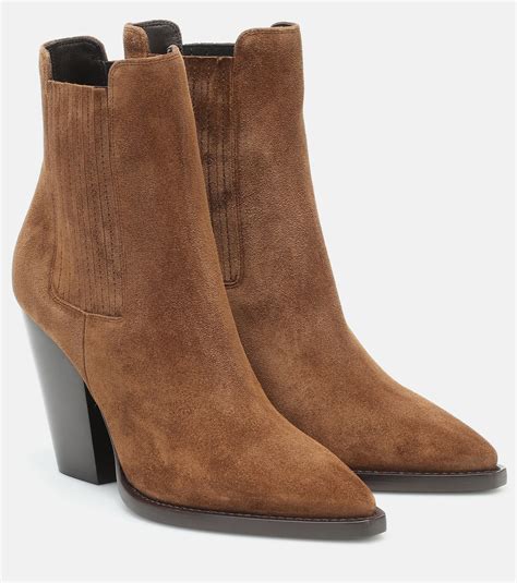 ysl tan suede boots|SAINT LAURENT Theo suede ankle boots .